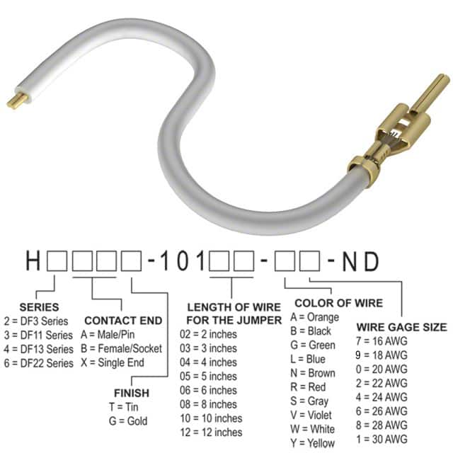 H3AXT-10108-W4 JUMPER-H1506TR/A2015W/X 8"