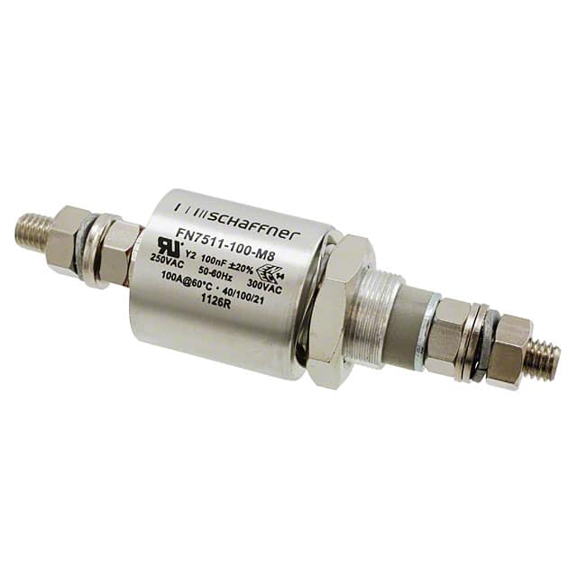 FN7511-100-M8 CAP FEEDTHRU 0.1UF 20% 1KV AXIAL
