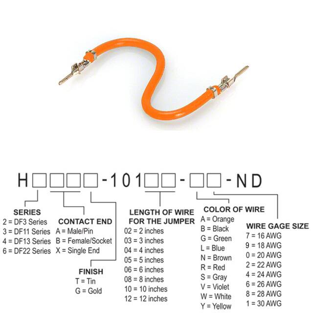 H2AAT-10103-A4 JUMPER-H1502TR/A2015A/H1502TR 3"