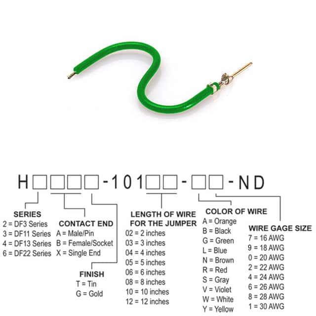 H3AXG-10103-G6 JUMPER-H1507TR/A3049G/X 3"