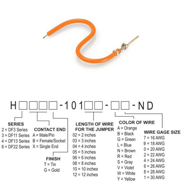 H3AXT-10103-A8 JUMPER-H1506TR/A3048A/X 3"
