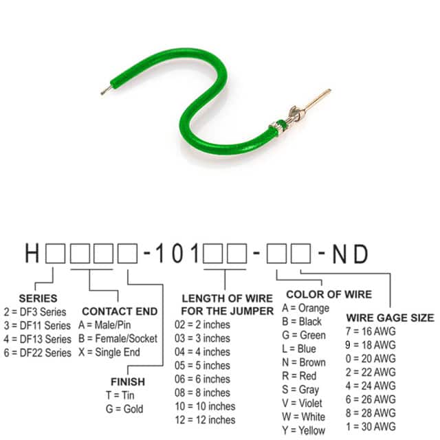 H3AXG-10104-G8 JUMPER-H1507TR/A3048G/X 4"