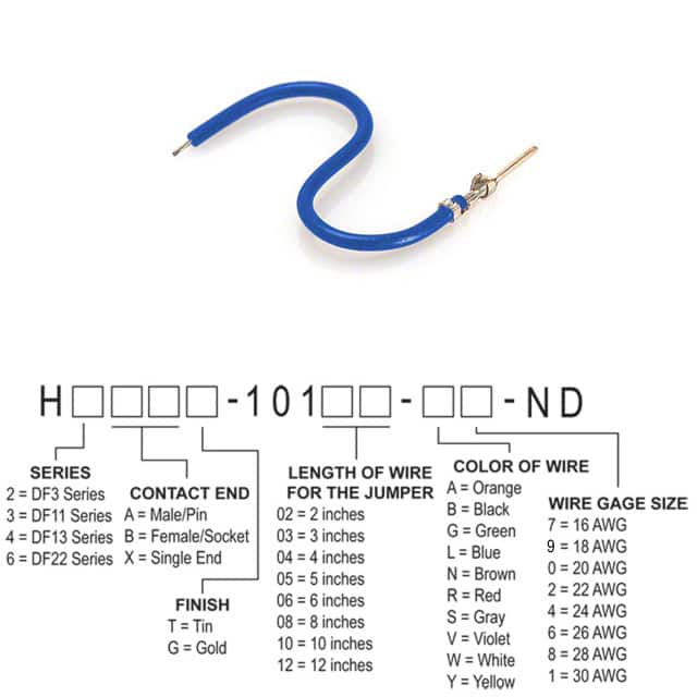 H3AXT-10110-L8 JUMPER-H1506TR/A3048L/X 10"