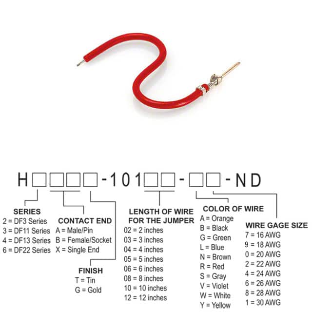 H3AXT-10110-R8 JUMPER-H1506TR/A3048R/X 10"