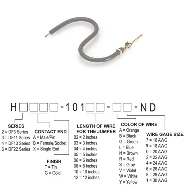 H3AXT-10110-S8 JUMPER-H1506TR/A3048S/X 10"