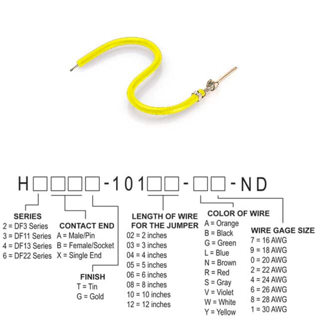 H3AXT-10110-Y8 JUMPER-H1506TR/A3048Y/X 10"