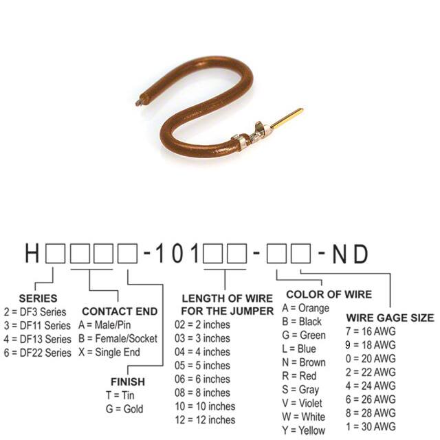 H3AXG-10103-N6 JUMPER-H1507TR/A3049N/X 3"