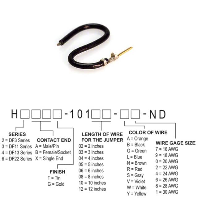 H3AXG-10104-B8 JUMPER-H1507TR/A3048B/X 4"