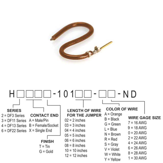 H3AXG-10104-N8 JUMPER-H1507TR/A3048N/X 4"