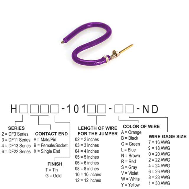 H3AXG-10104-V8 JUMPER-H1507TR/A3048V/X 4"