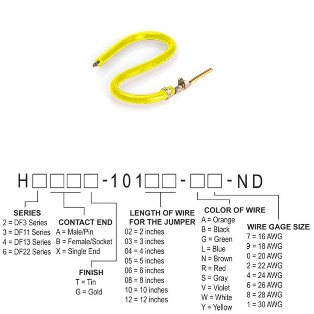 H3AXG-10110-Y8 JUMPER-H1507TR/A3048Y/X 10"