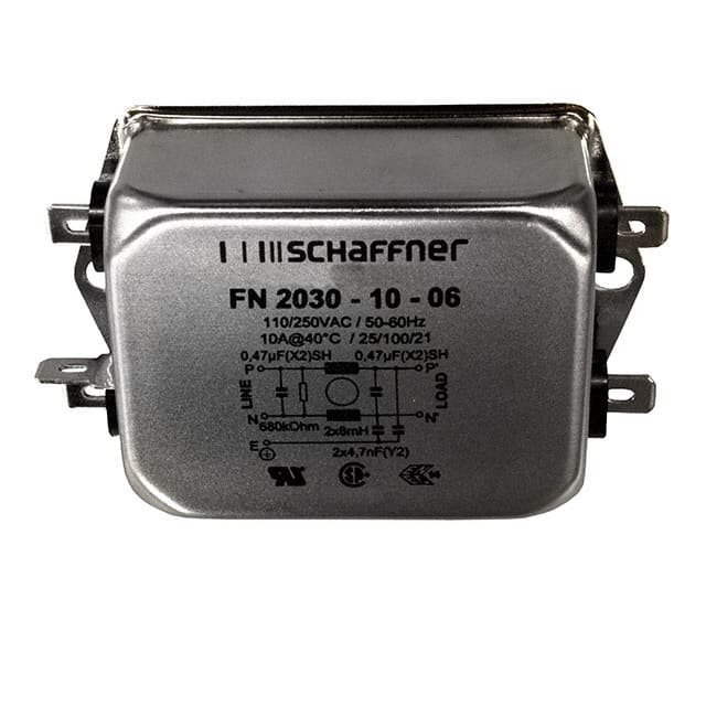 FN2030-10-06 LINE FILTER 250VAC 10A CHASS MNT