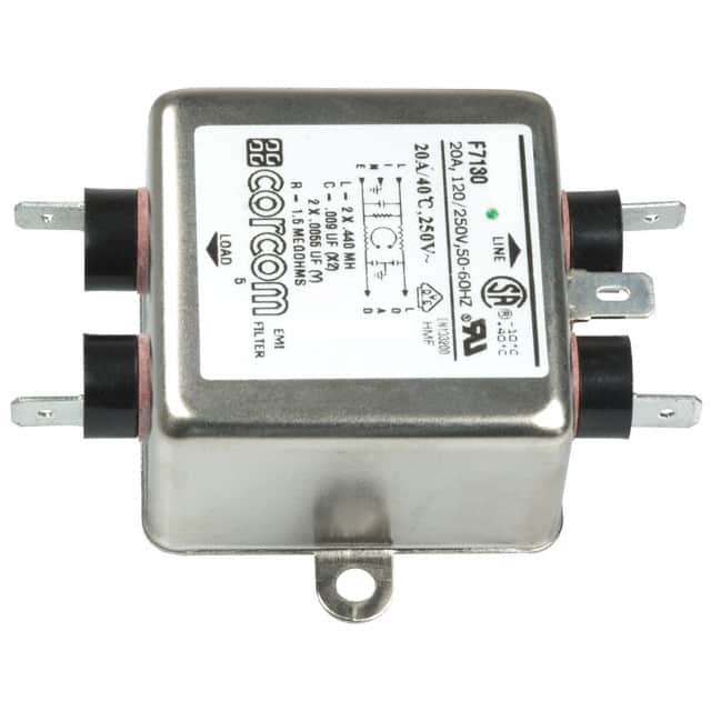 20VB1 LINE FILTER 250VAC 20A CHASS MNT