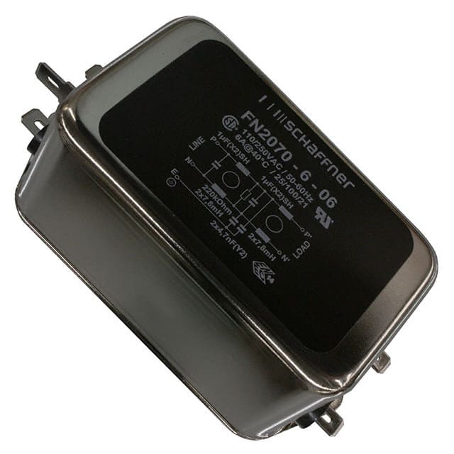 FN2070-6-06 LINE FILTER 110/250VAC 6A CHAS