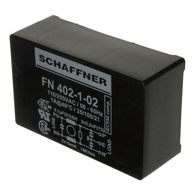 FN402-1-02 LINE FILTER 250VAC 1A TH