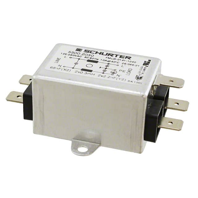 5500.2030 LINE FILTER 125/250VAC 10A CHASS