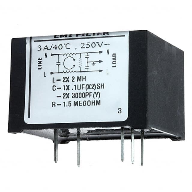 3EDP LINE FILTER 250VAC 3A TH