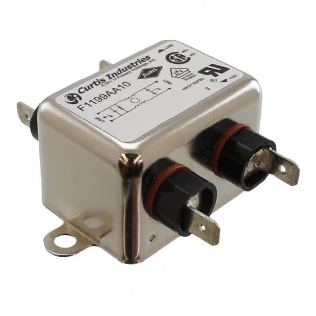 F1199AA10 LINE FILTER 250VAC 10A CHASS MNT