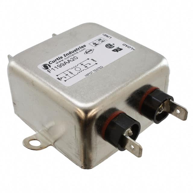 F1199AA20 LINE FILTER 250VAC 20A CHASS MNT