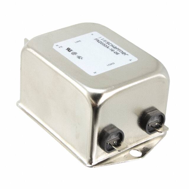 FN2030A-16-06 LINE FILTER 250VAC 16A CHASS MNT