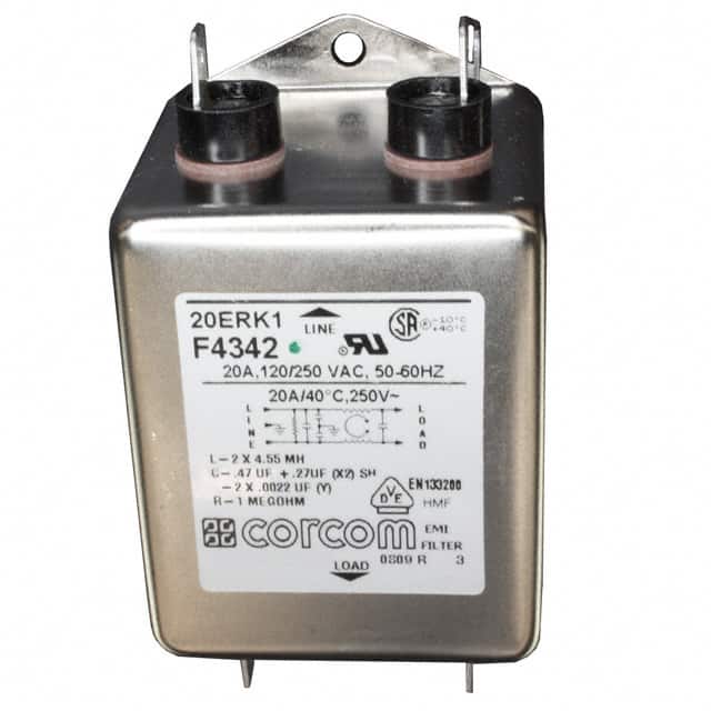 2-1609089-7 LINE FILTER 250VAC 20A CHASS MNT