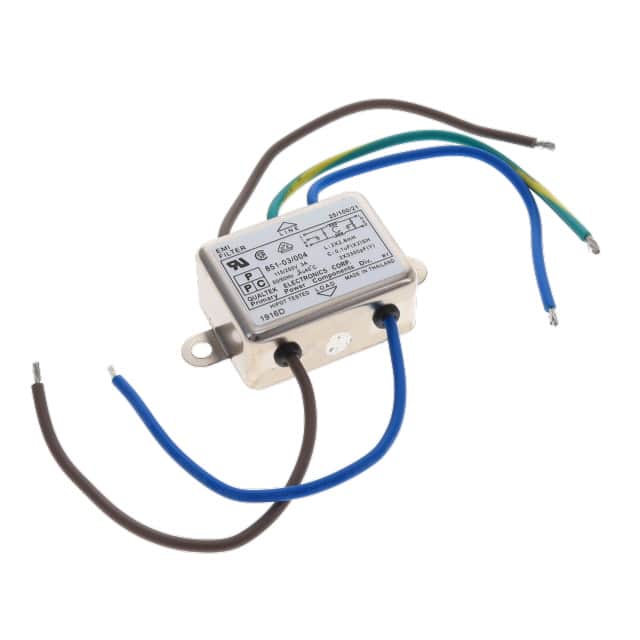851-03/004 LINE FILTER 115/250VAC 3A CHAS