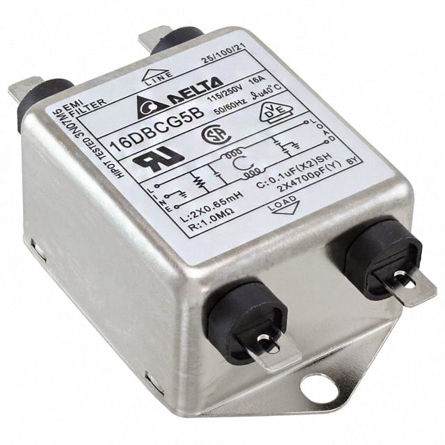 16DBCG5B LINE FILTER 115/250VAC 16A CHASS