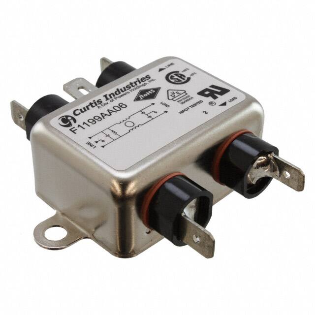 F1199AA03 LINE FILTER 250VAC 3A CHASS MNT