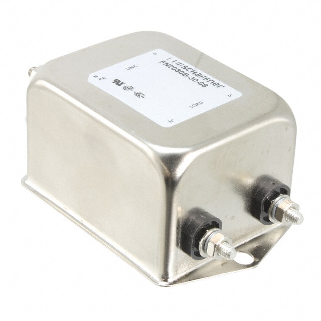 FN2030B-30-08 LINE FILTER 250VAC 30A CHASS MNT