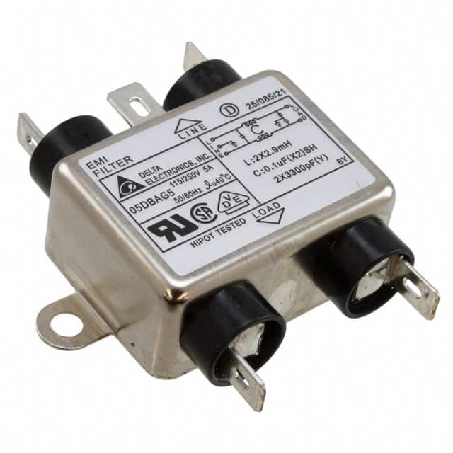 05DBAG5 LINE FILTER 115/250VAC 5A CHAS