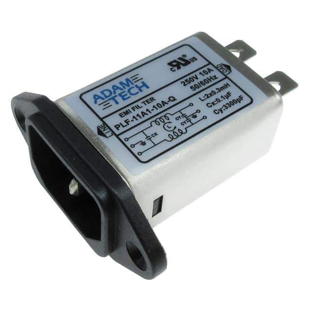 PLF-11A1-10A-Q EMI/RF LINE FILTER, 115/250VAC 1