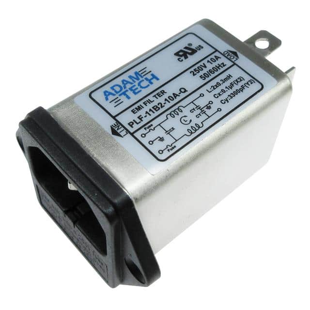 PLF-11B2-10A-Q EMI/RF LINE FILTER, 115/250VAC 1