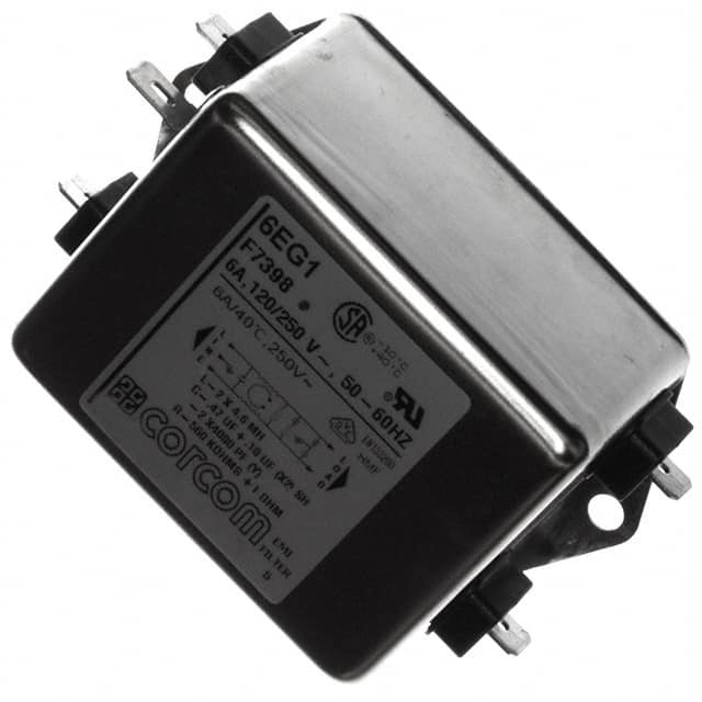 6EG1 LINE FILTER 250VAC 6A CHASS MNT