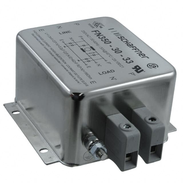 FN350-30-33 LINE FILTER 250VAC 30A CHASS MNT