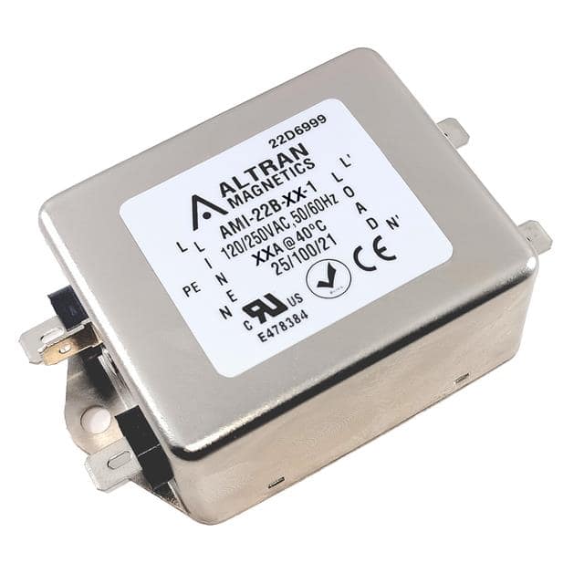 AMI-22B-20-1 LINE FILTER 20A 250VAC CHASS