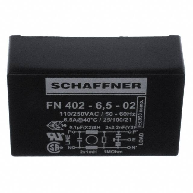 FN402-6.5-02 LINE FILTER 250VAC 6.5A TH