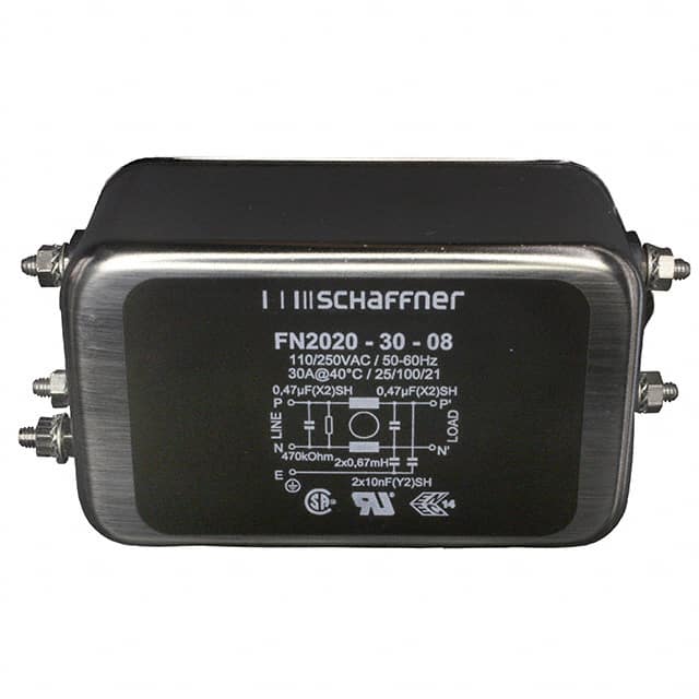 FN2020-30-08 LINE FILTER 250VAC 30A CHASS MNT