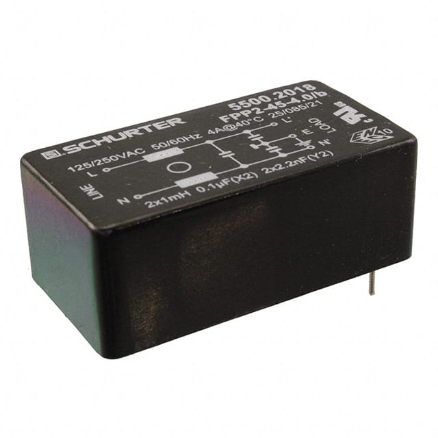 5500.2018 LINE FILTER 125/250VAC 4A TH