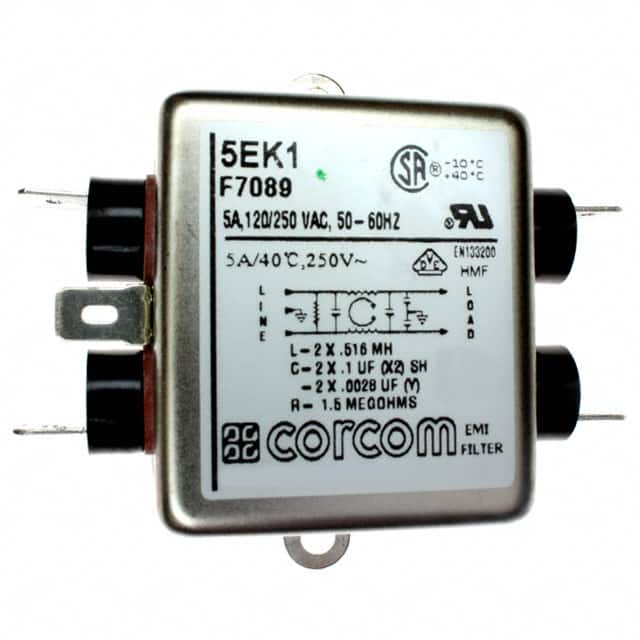 5EK1 LINE FILTER 250VAC 5A CHASS MNT