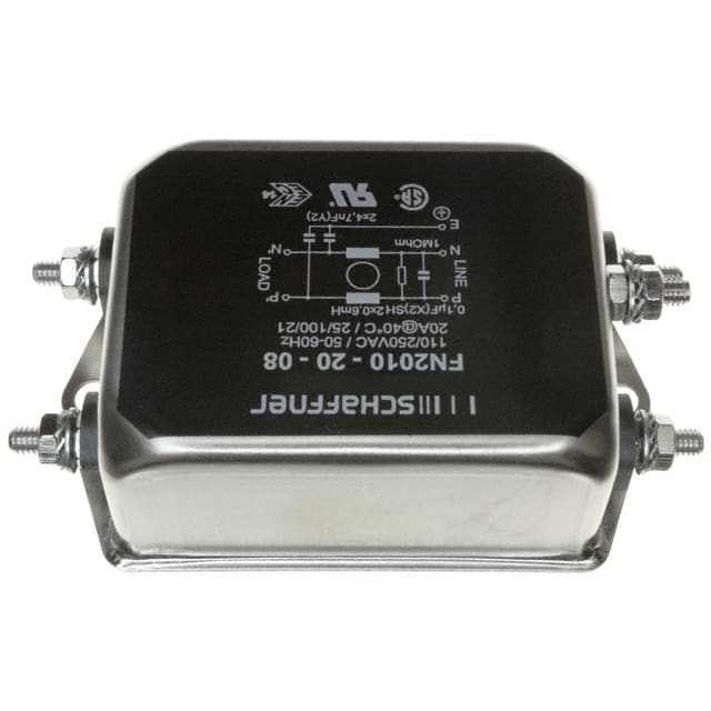 FN2010-20-08 LINE FILTER 250VAC 20A CHASS MNT