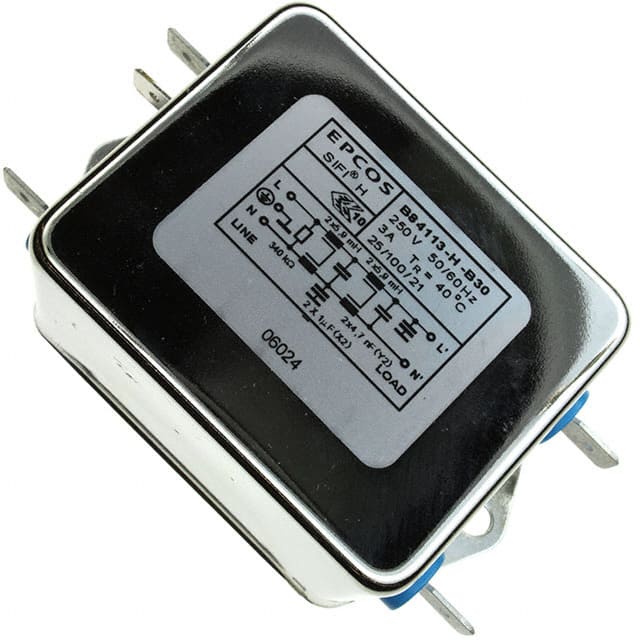 B84113H0000B030 LINE FILTER 250VDC/VAC 3A CHASS