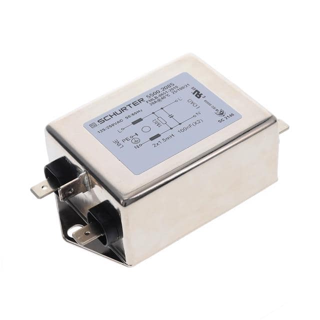 5500.2085 LINE FILTER 125/250VAC 20A CHASS