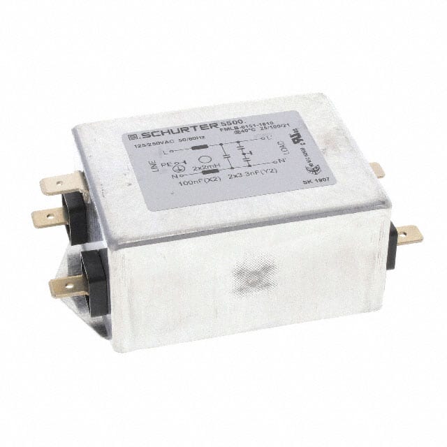 5500.2094 LINE FILTER 125/250VAC 6A CHAS