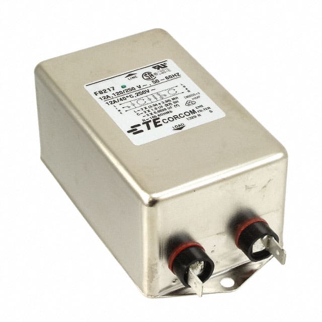 2-6609037-6 LINE FILTER 250VAC 12A CHASS MNT