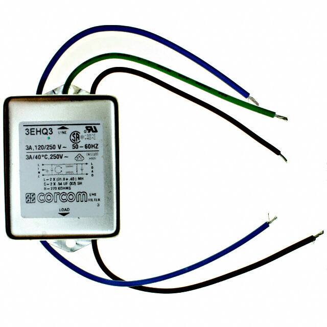 3EHQ3 LINE FILTER 250VAC 3A CHASS MNT