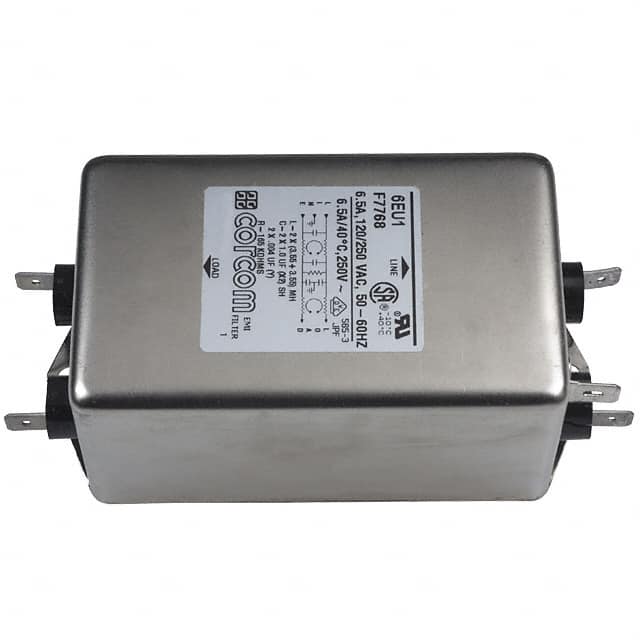 6609045-2 LINE FILTER 250VAC 6A CHASS MNT