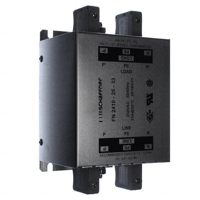 FN2410-25-33 LINE FILTER 250VAC 25A CHASS MNT