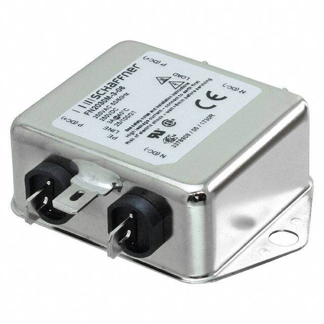 FN2030M-3-06 LINE FILTER 250VDC/VAC 3A CHAS