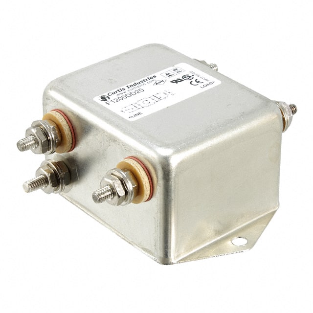 F1200DD20 LINE FILTER 250VAC 20A CHASS MNT
