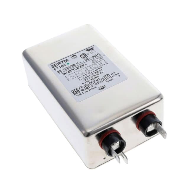 3ER7M LINE FILTER 250VAC 3A CHASS MNT